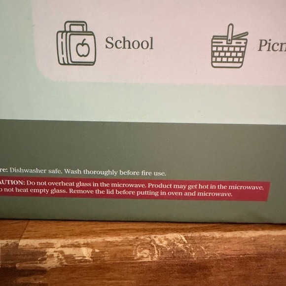 Gourmet Kitchen 10 Piece Fluted Green Glass Container Set w/ Locking Lids NEW - Picture 11 of 15